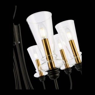 SLE112403-08 Люстра подвесная Черный/Прозрачный E14 8*40W RAMMO-foto6