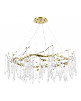 SL1660.203.12 Светильник подвесной ST-Luce Шампань/Шампань, Прозрачный G9 12*5W 4000K TEARDROPS-foto2