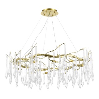 SL1660.203.12 Светильник подвесной ST-Luce Шампань/Шампань, Прозрачный G9 12*5W 4000K TEARDROPS-foto2