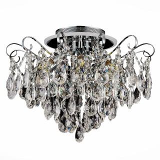 SLE160002-06 Светильник потолочный Хром/Прозрачный E14, LED 6+1*40/6(подсветка)W LITERO-foto15