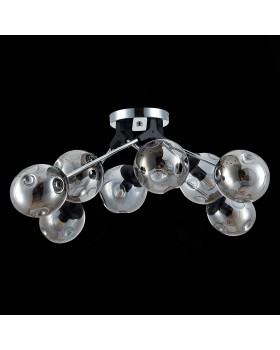 SLE106002-08 Люстра потолочная Хром, Черный/Дымчатый E14 8*40W MAREA-foto8