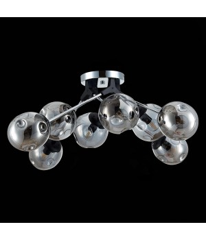 SLE106002-08 Люстра потолочная Хром, Черный/Дымчатый E14 8*40W MAREA-foto8