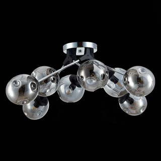 SLE106002-08 Люстра потолочная Хром, Черный/Дымчатый E14 8*40W MAREA-foto8