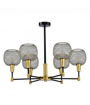 SLE1137-402-06 Люстра потолочная Черный, Золотистый/Желтый E14 6*60W ELITIS-foto2