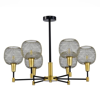 SLE1137-402-06 Люстра потолочная Черный, Золотистый/Желтый E14 6*60W ELITIS-foto2