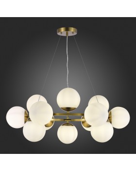 SLE1191-203-12 Люстра подвесная Золотистый/Белый E27 12*60W FRATTA-foto5