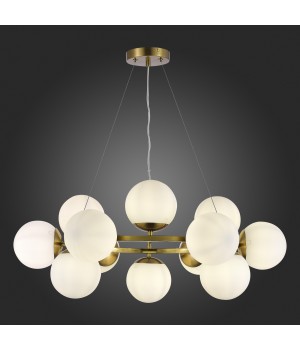 SLE1191-203-12 Люстра подвесная Золотистый/Белый E27 12*60W FRATTA-foto5