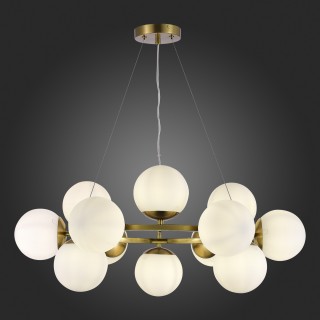 SLE1191-203-12 Люстра подвесная Золотистый/Белый E27 12*60W FRATTA-foto5