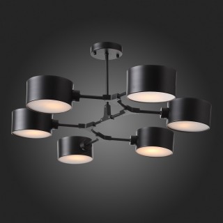 SLE183402-06 Люстра потолочная Черный/Черный E14 6*60W GIMENTO-foto3