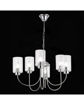 SLE1127-103-06 Светильник подвесной Хром/Прозрачный E14 6*40W TILDA-foto4