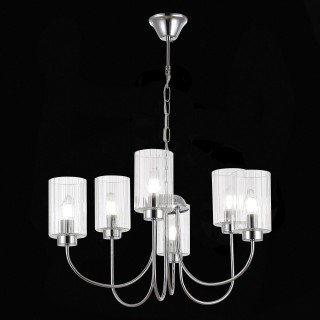 SLE1127-103-06 Светильник подвесной Хром/Прозрачный E14 6*40W TILDA-foto4