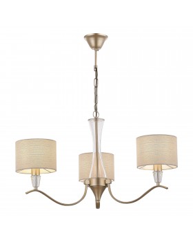 SLE1126-203-03 Светильник подвесной Шампань/Бежевый E14 3*40W CASSIA SLE1126-203-03 Светильник подвесной Шампань/Бежевый E14 3*40W CASSIA