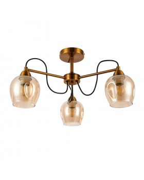 SLE110002-03 Люстра потолочная Бронза/Янтарный E27 3*60W ACRO-foto2