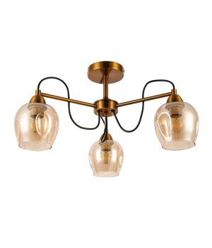 SLE110002-03 Люстра потолочная Бронза/Янтарный E27 3*60W ACRO-foto2