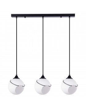 SLE103143-03 Светильник подвесной Черный/Белый E27 3*60W SATTURO-foto2