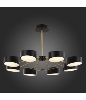 SLE6005-402-08 Светильник потолочный Черный/Черный LED 8*10W VALLE-foto7