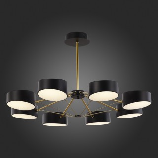 SLE6005-402-08 Светильник потолочный Черный/Черный LED 8*10W VALLE-foto7