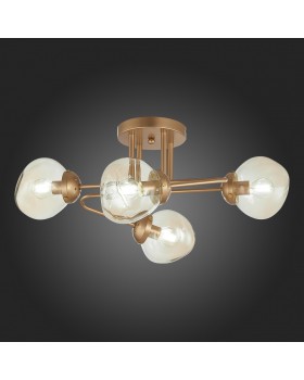 SLE155702-04 Люстра потолочная Золотистый/Янтарный E14 4*40W MORE-foto5