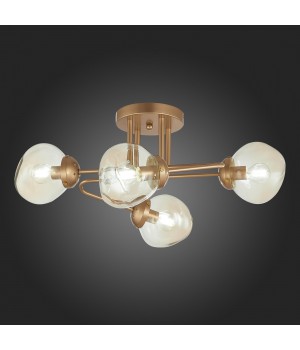SLE155702-04 Люстра потолочная Золотистый/Янтарный E14 4*40W MORE-foto5