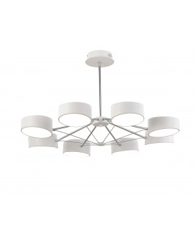 SLE6005-502-08 Светильник потолочный Белый/Белый LED 8*10W VALLE-foto3