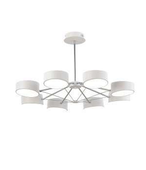 SLE6005-502-08 Светильник потолочный Белый/Белый LED 8*10W VALLE-foto3