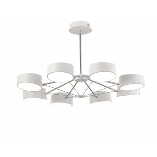 SLE6005-502-08 Светильник потолочный Белый/Белый LED 8*10W VALLE-foto3