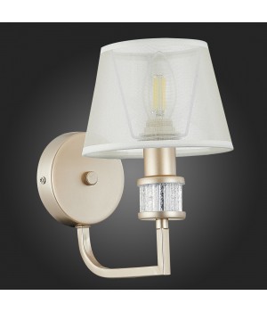 SLE107501-01 Светильник настенный Золотистый/Шампань E14 1*40W MANILA-foto6