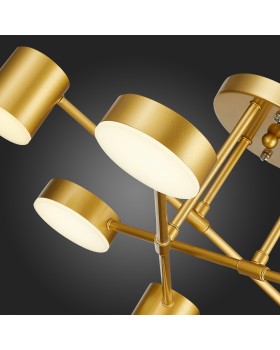 SLE201022-06 Светильник потолочный Золотистый/Золотистый LED 6*7W 4000K NOBEL-foto15