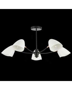 SLE103602-05 Люстра потолочная Черный, Золотой/Белый E14 5*40W SATTA-foto8