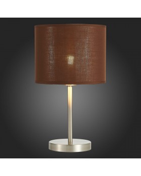SLE300594-01 Прикроватная лампа Никель/Золотистый, Коричневый E27 1*40W BRESCIA-foto4