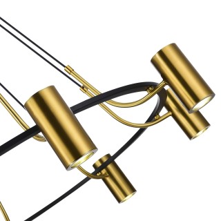 SL1215.403.08 Светильник подвесной ST-Luce Черный, Латунь/Латунь GU10 8*5W 4000K TALIA-foto3