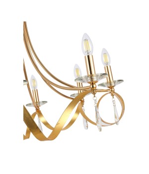 SLE120213-08 Светильник подвесной Французское золото E14 8*40W FILATTA-foto3