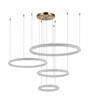 SL6110.203.04 Люстра подвесная ST-Luce Золотистый/Прозрачный LED 4*42W 3000 - 6500K AVANA-foto2