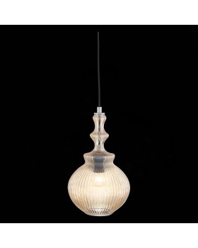 SL363.303.01 Подвес ST-Luce Хром/Янтарный E27 1*60W RIEVO-foto4