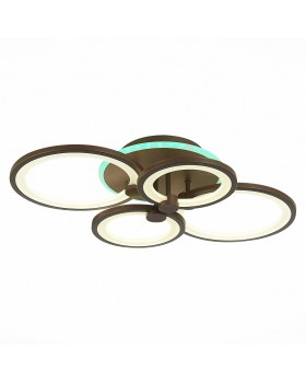 SLE200372-04RGB Светильник потолочный Кофейный/Белый LED 1*100W RGB 8W 3000-6000K LETO-foto7