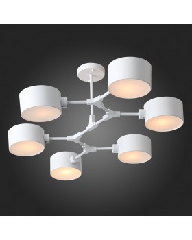 SLE183502-06 Люстра потолочная Белый/Белый E14 6*60W GIMENTO-foto4