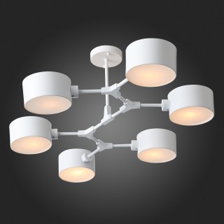 SLE183502-06 Люстра потолочная Белый/Белый E14 6*60W GIMENTO-foto4