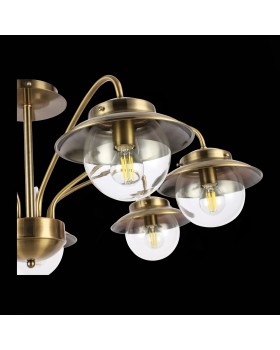 SLE110102-07 Люстра потолочная Античная бронза/Прозрачный E14 7*40W GARONNI-foto7