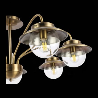 SLE110102-07 Люстра потолочная Античная бронза/Прозрачный E14 7*40W GARONNI-foto7