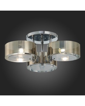 SL483.702.03 Люстра потолочная Хром/Дымчатый E27 3*40W FORESTA-foto7