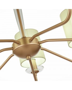 SLE108002-07 Люстра потолочная Золотистый/Бежевый E14 7*40W RITA-foto11