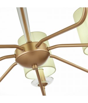 SLE108002-07 Люстра потолочная Золотистый/Бежевый E14 7*40W RITA-foto11