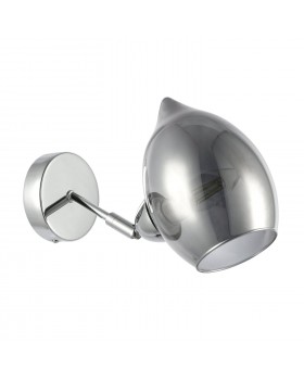 SLE102401-01 Бра Хром/Дымчатый E14 1*40W RINNO-foto2