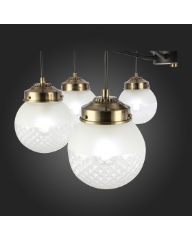 SLE110302-08 Светильник подвесной Черный, Бронза/Прозрачный, Белый E27 8*60W STRICCE-foto12