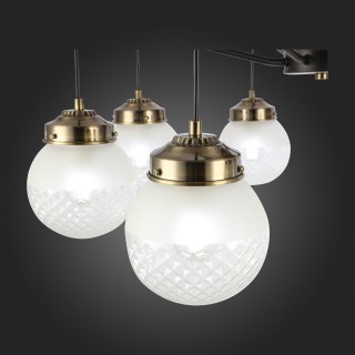 SLE110302-08 Светильник подвесной Черный, Бронза/Прозрачный, Белый E27 8*60W STRICCE-foto12