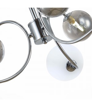 SLE220912-06 Люстра потолочная Хром/Белый, Дымчатый G9 6*5W FORMAE-foto3