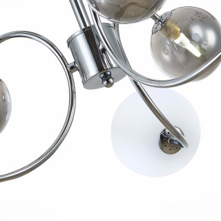 SLE220912-06 Люстра потолочная Хром/Белый, Дымчатый G9 6*5W FORMAE-foto3