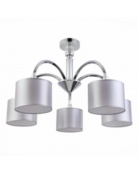 SLE107202-05 Люстра потолочная Хром/Светло-серый E14 5*40W SNERE-foto2