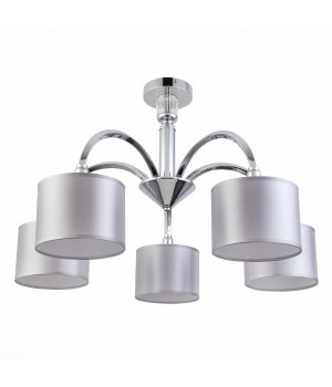 SLE107202-05 Люстра потолочная Хром/Светло-серый E14 5*40W SNERE-foto2