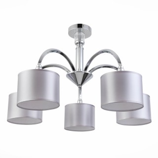 SLE107202-05 Люстра потолочная Хром/Светло-серый E14 5*40W SNERE-foto2